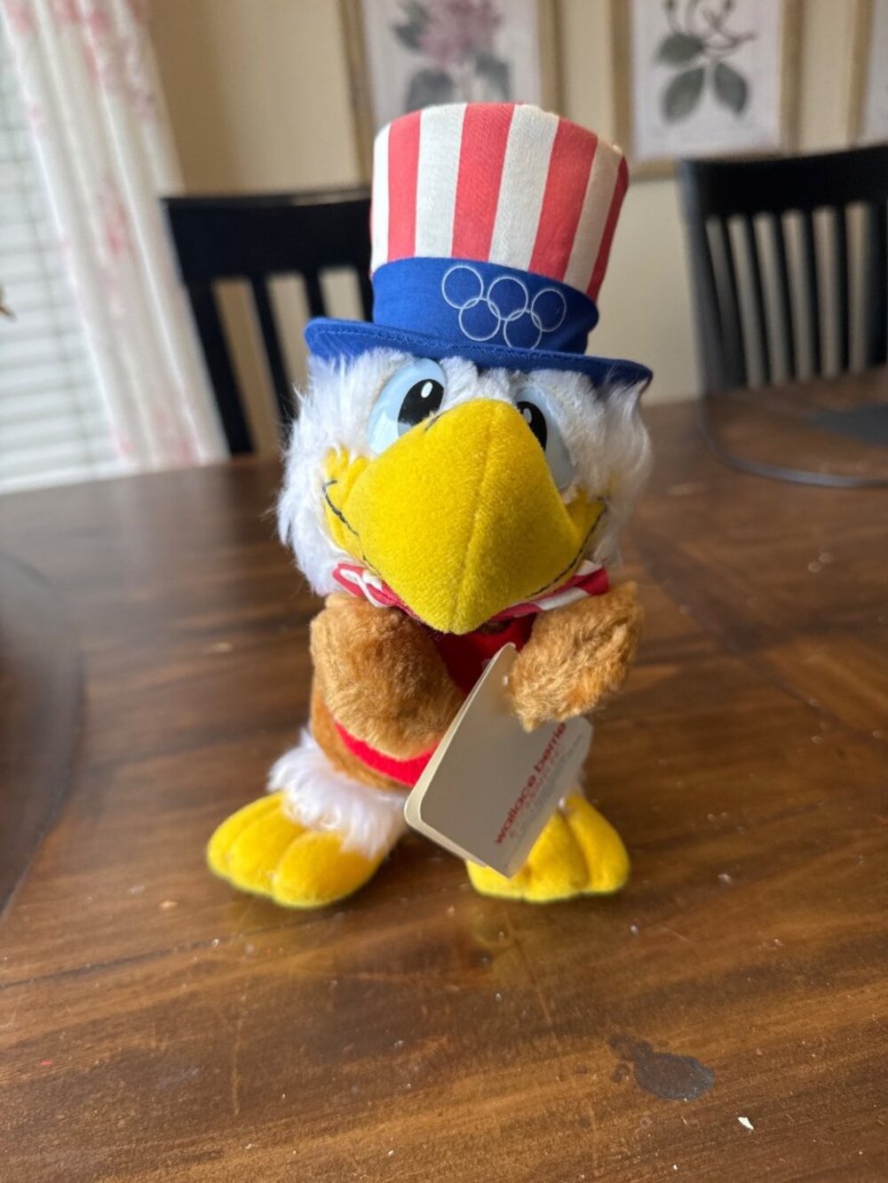 Sam The Olympic Eagle 1984 Los Angeles Games Plush Toy By Wallace Berrie w Tag